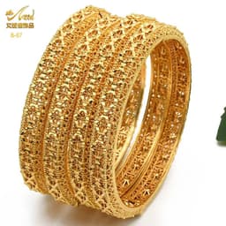 image-ANIID Bangles For Women Indian Jewelry Gold Color Bracelets Dubai Designer Wholesale African Brand Luxury Bracelet Moroccan