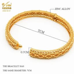 image-ANIID Bangles For Women Indian Jewelry Gold Color Bracelets Dubai Designer Wholesale African Brand Luxury Bracelet Moroccan