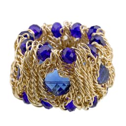 image-KAYMEN Fashion Crystal Bracelet Elastic Bangle for Women Handmade Bohemian Statement Charm Bracelet Cocktail Party Jewelry