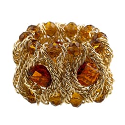 image-KAYMEN Fashion Crystal Bracelet Elastic Bangle for Women Handmade Bohemian Statement Charm Bracelet Cocktail Party Jewelry