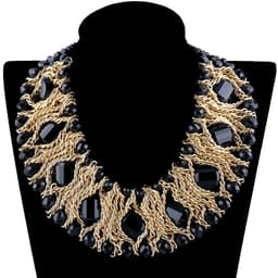 image-KAYMEN Fashion Crystal Bracelet Elastic Bangle for Women Handmade Bohemian Statement Charm Bracelet Cocktail Party Jewelry
