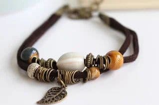 image-National Wind Restoring Ancient Ways Is The High Temperature Glaze Ceramic Handmade Trinkets Women's Fashion Bracelets #1077