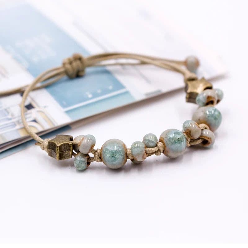 image-Retro style Ceramic DIY Handmade women's gift bracelets Bracelets&Bangles for woman ladies wholesale #1101