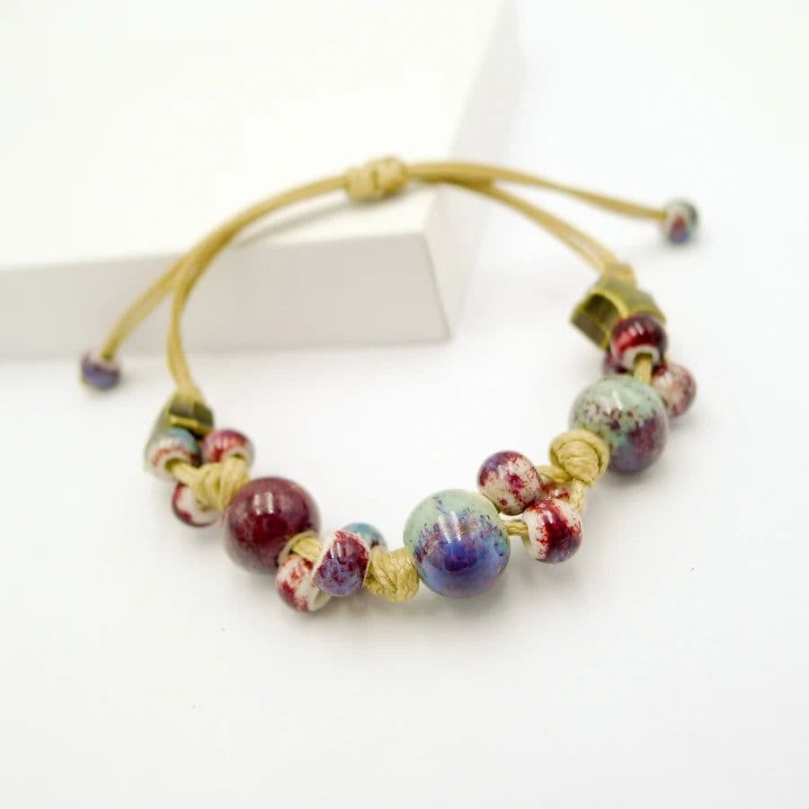 image-Retro style Ceramic DIY Handmade women's gift bracelets Bracelets&Bangles for woman ladies wholesale #1101