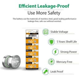 image-5-50Pcs High Capacity LR41 Alkaline Batteries AG3 L736 392 384 192 Premium 1.5V Button Coin Cell Batteries for Medical devices
