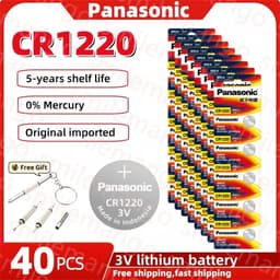 image-2PCS-50PCSPanasonic 3V CR1220 ECR1220 DLCR1220 Button Batteries Cell Coin Lithium Battery For Watch Electronic Toy Calculators