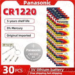 image-2PCS-50PCSPanasonic 3V CR1220 ECR1220 DLCR1220 Button Batteries Cell Coin Lithium Battery For Watch Electronic Toy Calculators