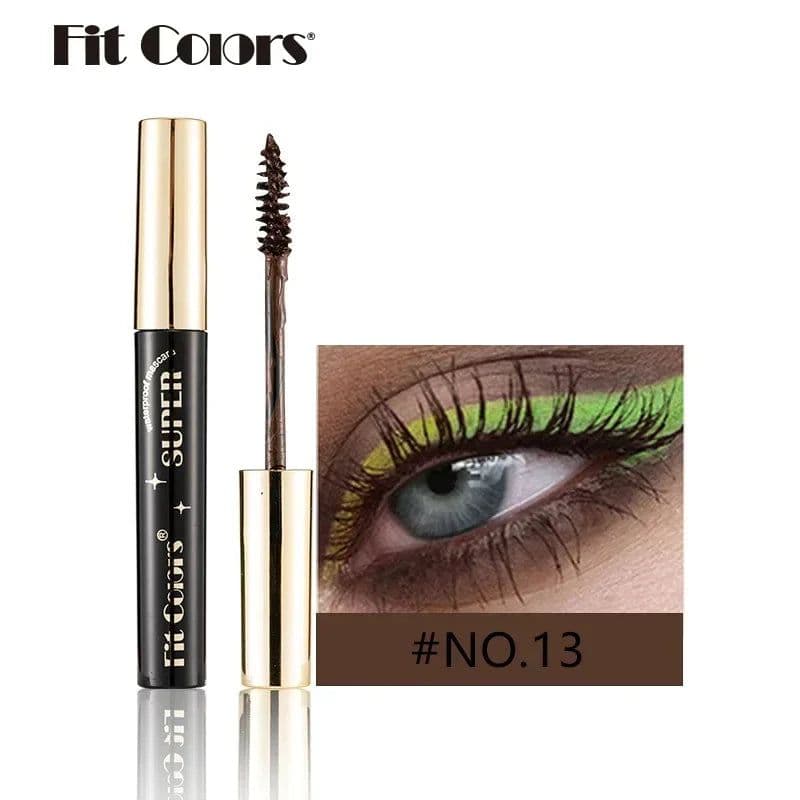 image-Color Mascara for Eyes Lengthening Thick Fiber Eyelashes Cream Multi-coloured Priming Waterproof Eye Black Mascara Ink Lasting