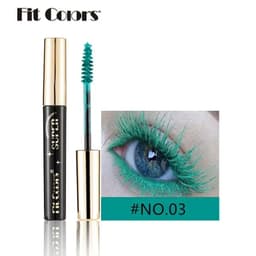 image-Color Mascara for Eyes Lengthening Thick Fiber Eyelashes Cream Multi-coloured Priming Waterproof Eye Black Mascara Ink Lasting