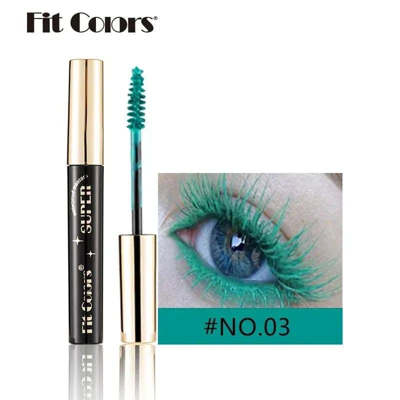 image-Color Mascara for Eyes Lengthening Thick Fiber Eyelashes Cream Multi-coloured Priming Waterproof Eye Black Mascara Ink Lasting