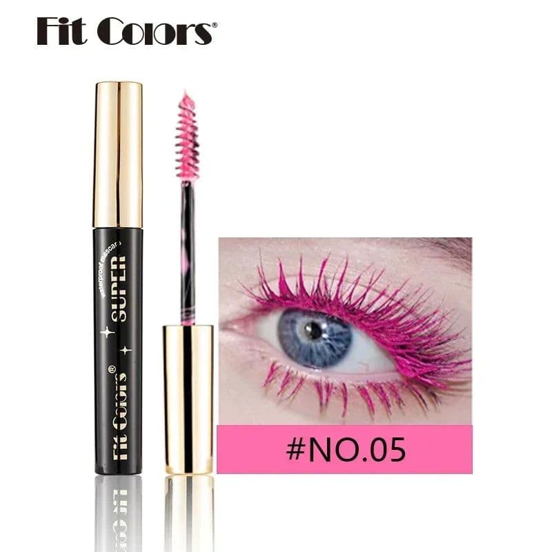 image-Color Mascara for Eyes Lengthening Thick Fiber Eyelashes Cream Multi-coloured Priming Waterproof Eye Black Mascara Ink Lasting