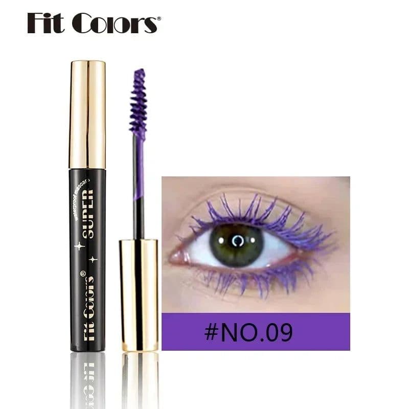 image-Color Mascara for Eyes Lengthening Thick Fiber Eyelashes Cream Multi-coloured Priming Waterproof Eye Black Mascara Ink Lasting