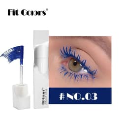 image-Color Mascara for Eyes Lengthening Thick Fiber Eyelashes Cream Multi-coloured Priming Waterproof Eye Black Mascara Ink Lasting