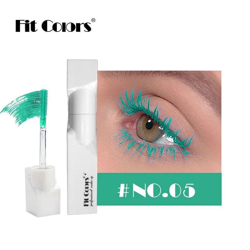 image-Color Mascara for Eyes Lengthening Thick Fiber Eyelashes Cream Multi-coloured Priming Waterproof Eye Black Mascara Ink Lasting
