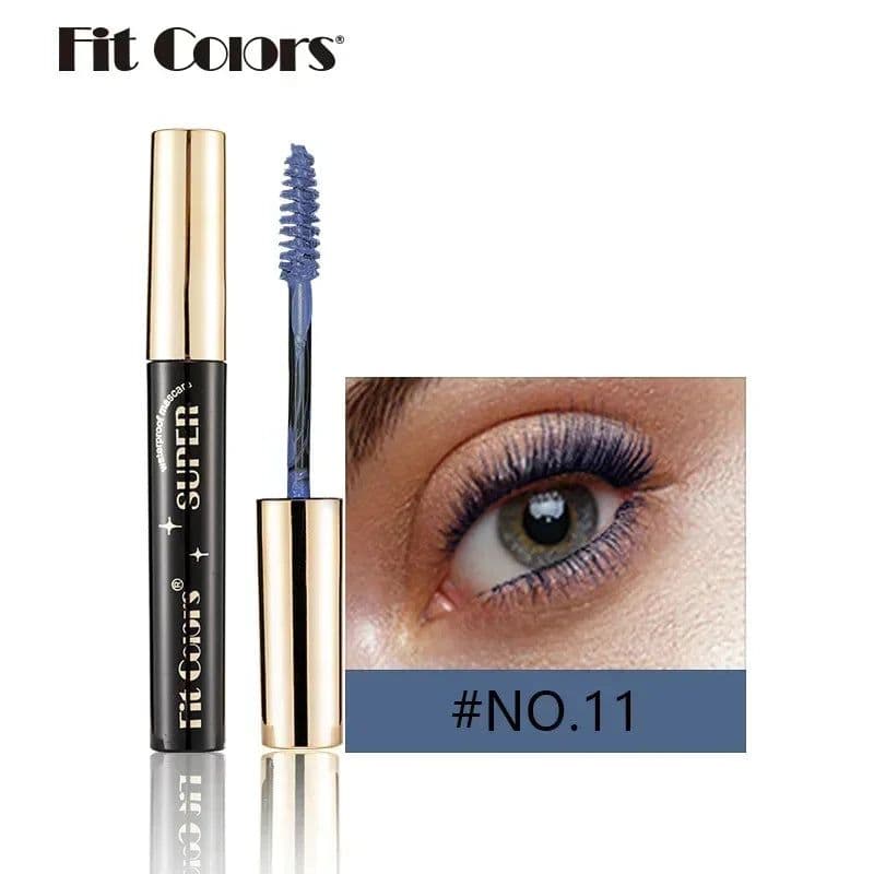 image-Color Mascara for Eyes Lengthening Thick Fiber Eyelashes Cream Multi-coloured Priming Waterproof Eye Black Mascara Ink Lasting