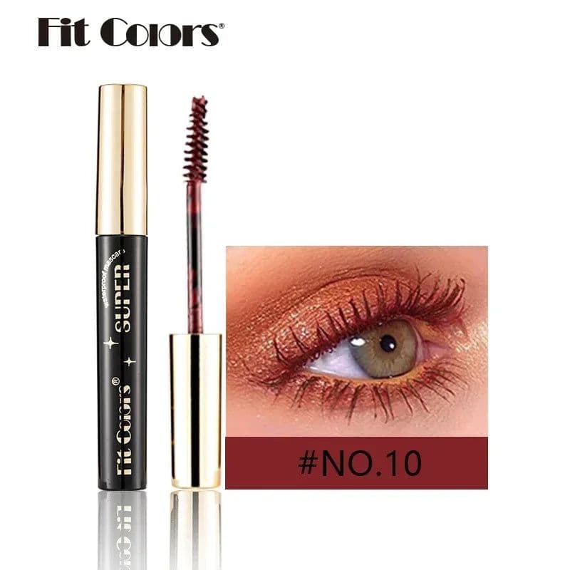 image-Color Mascara for Eyes Lengthening Thick Fiber Eyelashes Cream Multi-coloured Priming Waterproof Eye Black Mascara Ink Lasting