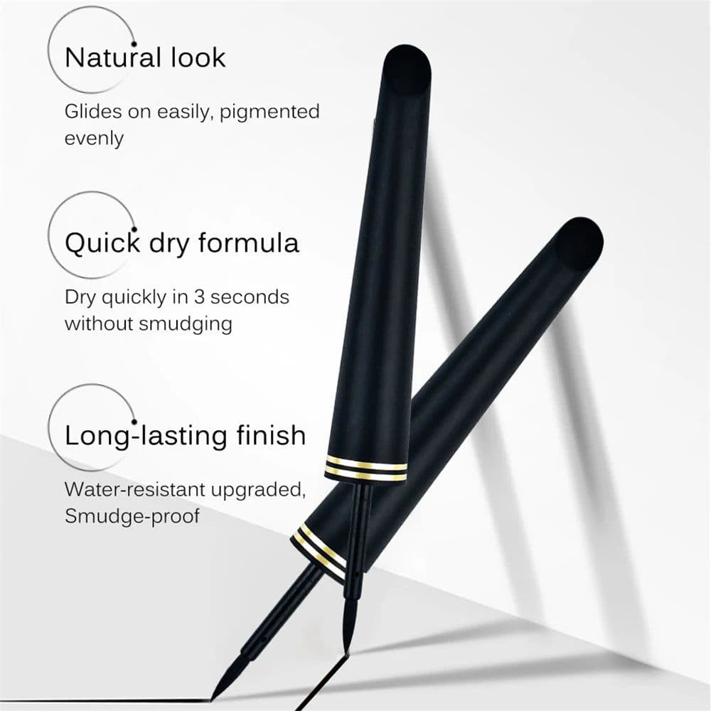 image-1 Pc Black Waterproof Eyeliner Liquid Eye Liner Pen Pencil Makeup Cosmetic Sweat-proof Long-lasting Beauty Makeup Tool