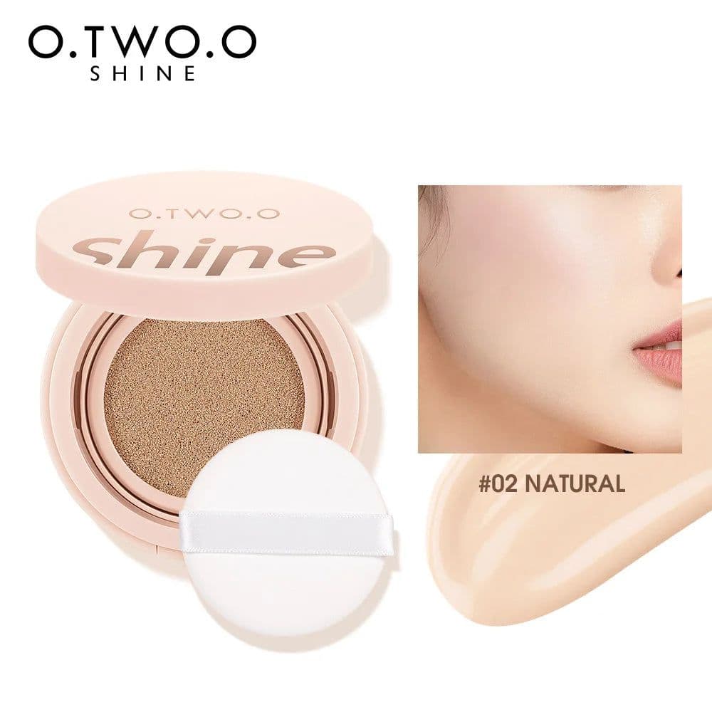 image-O.TWO.O Air Cushion BB Cream 3 Colors Fuller Coverage Waterproof Long-lasting Concealer Cushion Compact With Puff Face Makeup