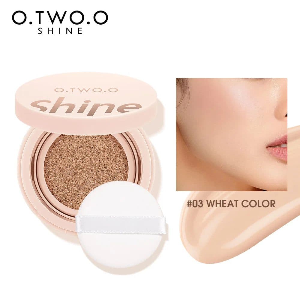 image-O.TWO.O Air Cushion BB Cream 3 Colors Fuller Coverage Waterproof Long-lasting Concealer Cushion Compact With Puff Face Makeup