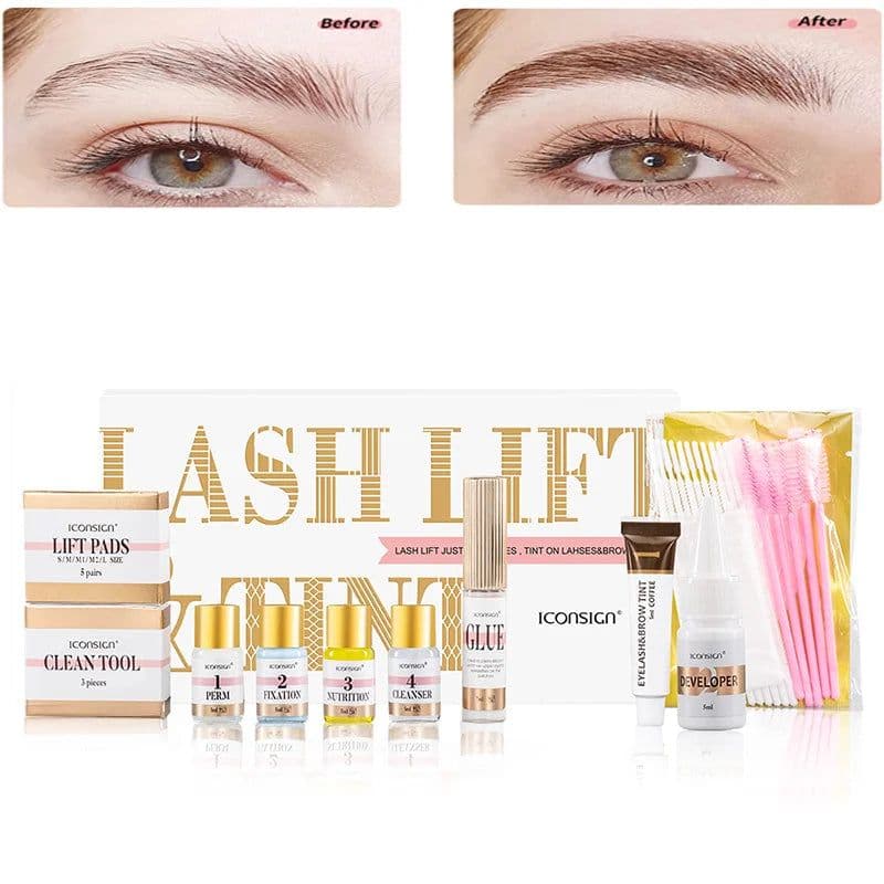 image-Dropshipping ICONSIGN Lash Lift Kit And Brow Dye Tint Kit Lifting Eyelashes Brow Lift Brow Dye Tint Lash Lifting Kit Eye Makeup