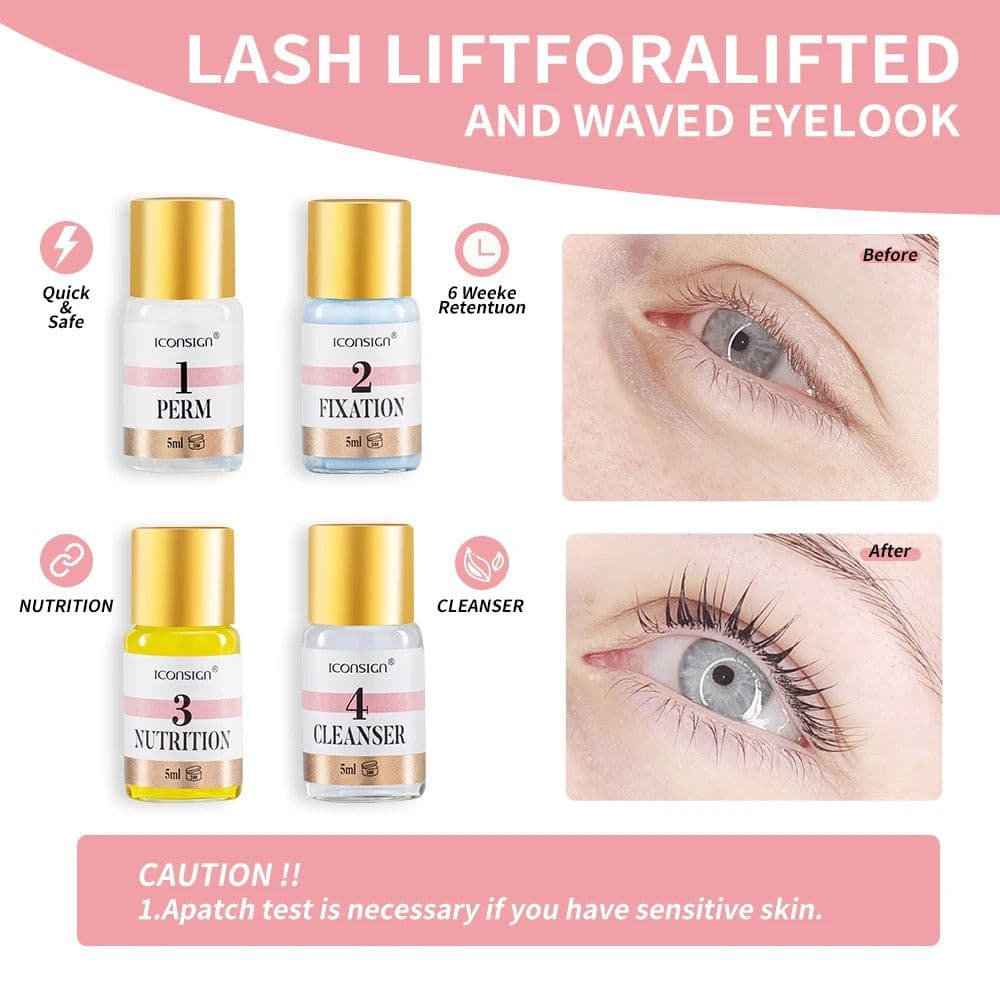 image-Dropshipping ICONSIGN Lash Lift Kit And Brow Dye Tint Kit Lifting Eyelashes Brow Lift Brow Dye Tint Lash Lifting Kit Eye Makeup