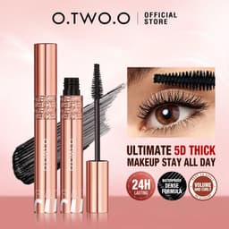 image-O.TWO.O Mascara Waterproof 4D Silk Fiber Curling Volume Lashes Thick Lengthening Nourish Eyelash Extension High Quality Makeup