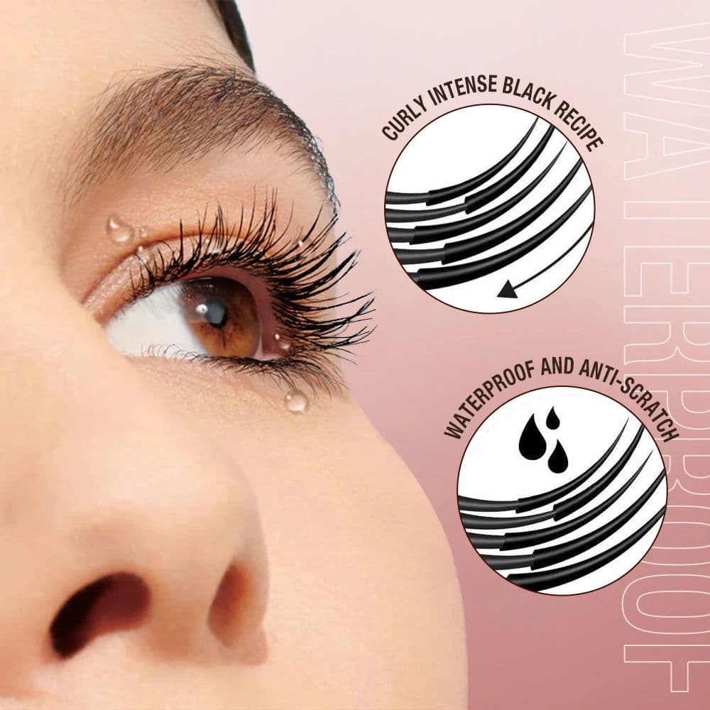 image-O.TWO.O Mascara Waterproof 4D Silk Fiber Curling Volume Lashes Thick Lengthening Nourish Eyelash Extension High Quality Makeup
