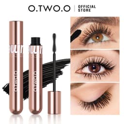 image-O.TWO.O Mascara Waterproof 4D Silk Fiber Curling Volume Lashes Thick Lengthening Nourish Eyelash Extension High Quality Makeup