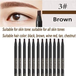 image-12PCS HaoZhuang Eyebrow Pencil Cosmetic Wholesale Eyeshadow Natural Long-Lasting Tattoo Eyebrows Eaterproof Makeup set Beauty