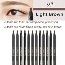 image-12PCS HaoZhuang Eyebrow Pencil Cosmetic Wholesale Eyeshadow Natural Long-Lasting Tattoo Eyebrows Eaterproof Makeup set Beauty
