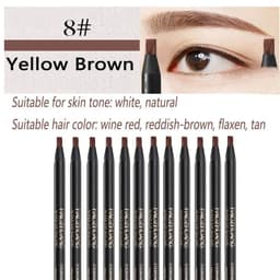 image-12PCS HaoZhuang Eyebrow Pencil Cosmetic Wholesale Eyeshadow Natural Long-Lasting Tattoo Eyebrows Eaterproof Makeup set Beauty