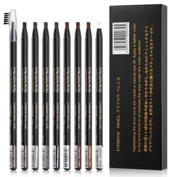 image-12PCS HaoZhuang Eyebrow Pencil Cosmetic Wholesale Eyeshadow Natural Long-Lasting Tattoo Eyebrows Eaterproof Makeup set Beauty
