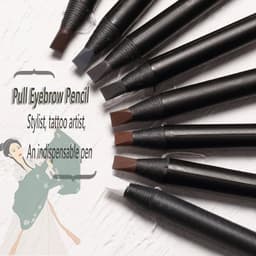 image-12PCS HaoZhuang Eyebrow Pencil Cosmetic Wholesale Eyeshadow Natural Long-Lasting Tattoo Eyebrows Eaterproof Makeup set Beauty