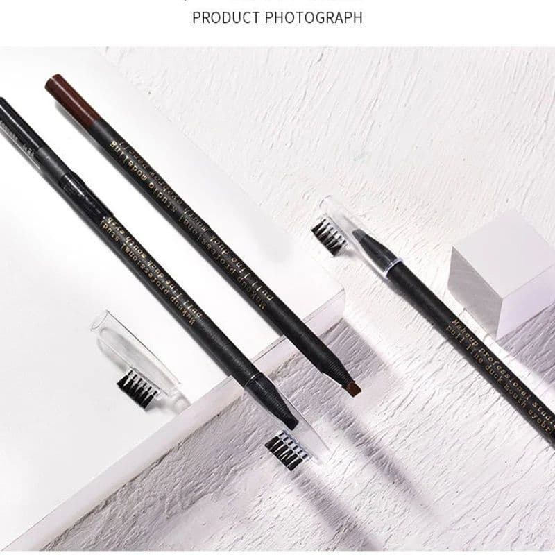 image-12PCS HaoZhuang Eyebrow Pencil Cosmetic Wholesale Eyeshadow Natural Long-Lasting Tattoo Eyebrows Eaterproof Makeup set Beauty