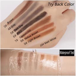 image-12PCS HaoZhuang Eyebrow Pencil Cosmetic Wholesale Eyeshadow Natural Long-Lasting Tattoo Eyebrows Eaterproof Makeup set Beauty