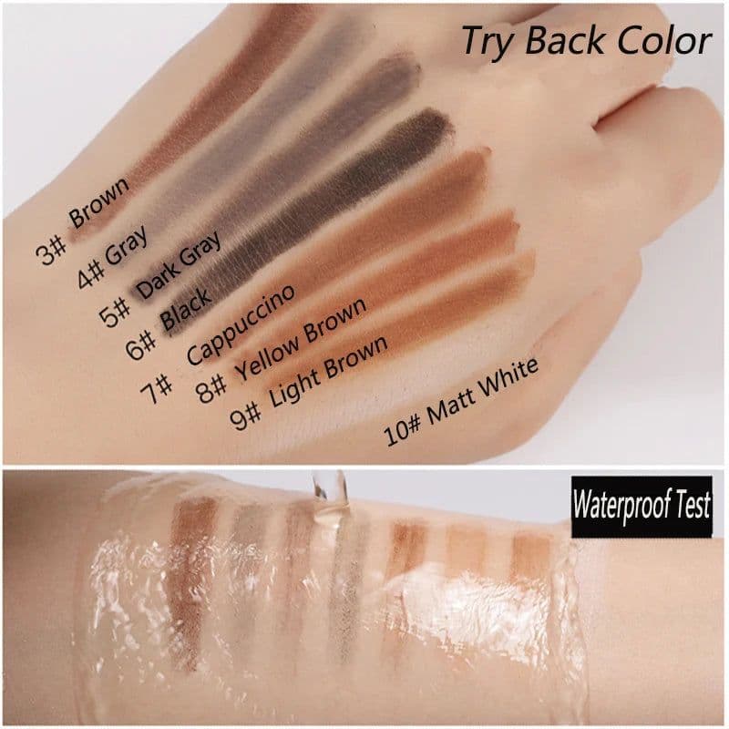 image-12PCS HaoZhuang Eyebrow Pencil Cosmetic Wholesale Eyeshadow Natural Long-Lasting Tattoo Eyebrows Eaterproof Makeup set Beauty