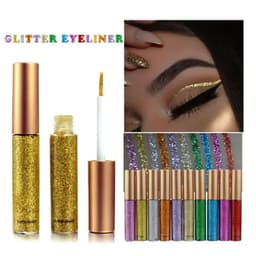 image-10 Colors White Gold Glitter Eyeshadow For Easy to Wear Waterproof Liquid Sequin Eyeliner pen Beauty Eye Liner Makeup tool