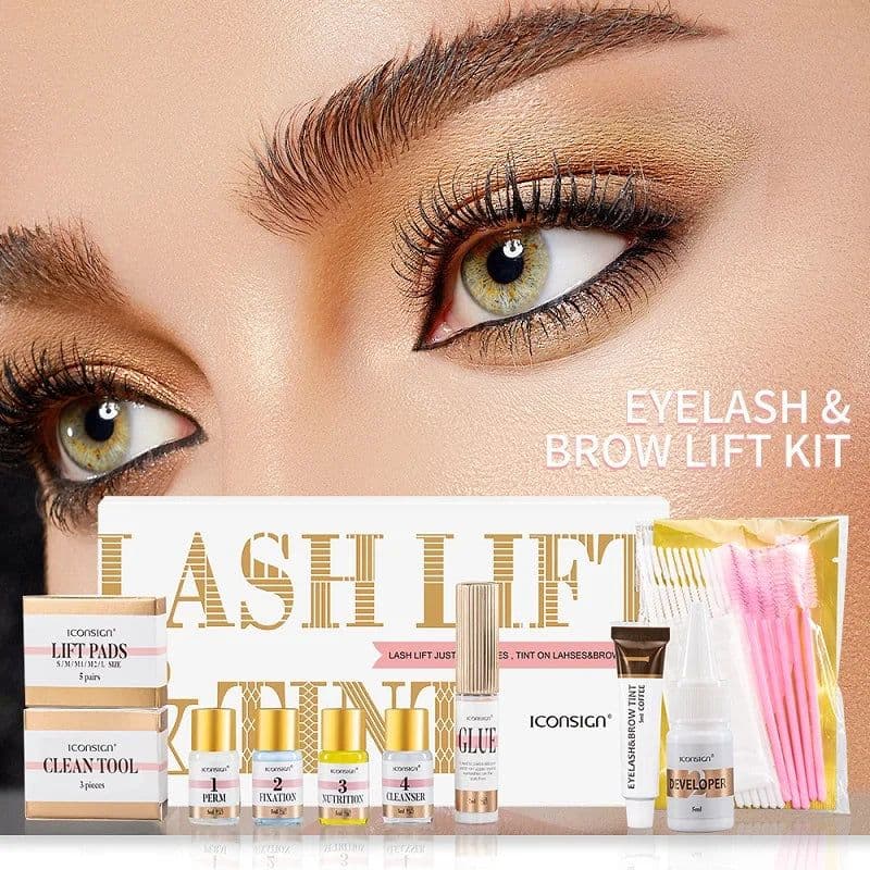 image-ICONSIGN Lash Lift and Tint Kit Professional Eyelash Lifting Calia Perming Lashes Tint Brow Dye Eyes Makeup Tools Dropshipping