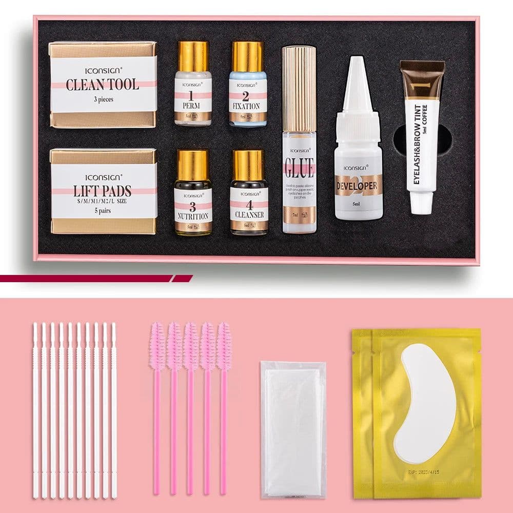 image-ICONSIGN Lash Lift and Tint Kit Professional Eyelash Lifting Calia Perming Lashes Tint Brow Dye Eyes Makeup Tools Dropshipping