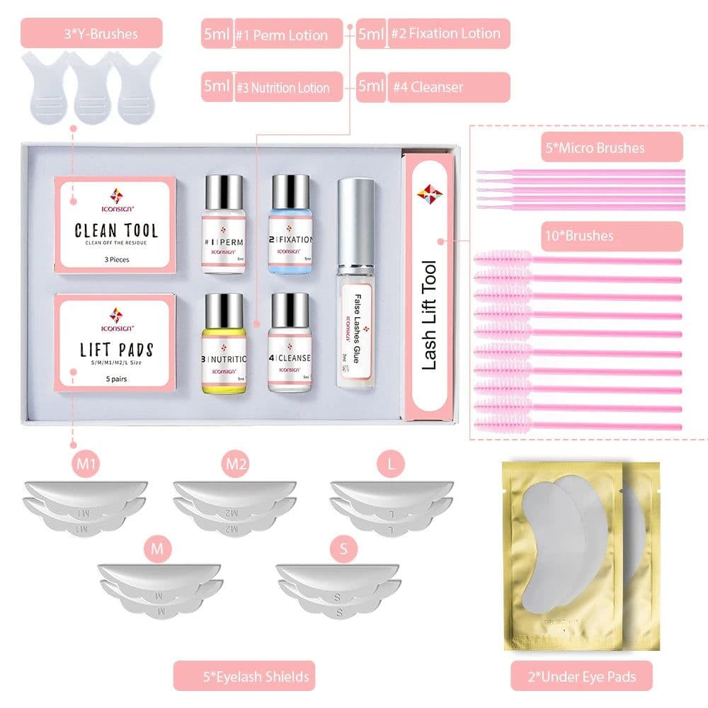 image-ICONSIGN Lash Lift Kit Dropshipping Lash Lifting Set Eyelash Serum Calia Enhancer Eyelash Perm Eyes Beauty Makeup Tools