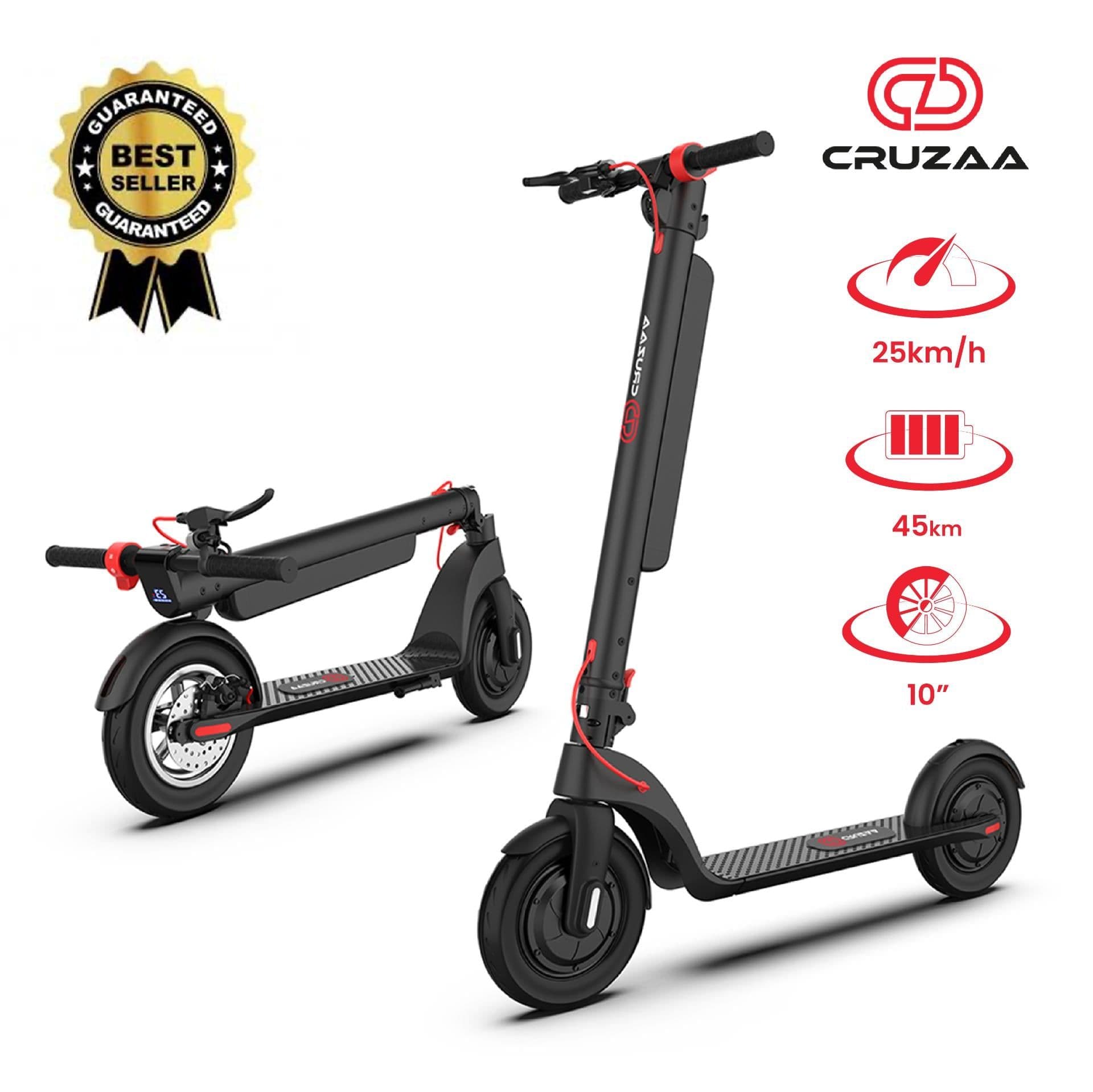 image-The Official Cruzaa Commuta E-Scooter 45km Range - 25kmh Top Speed - ships from UK