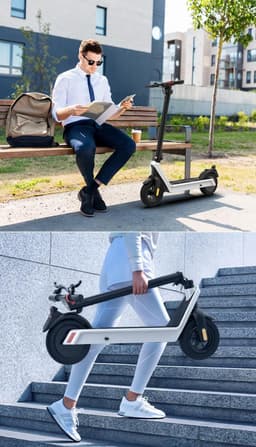 image-The Commuta Pro Max Electric Foldable Scooter - 75km Range and 40kmh Max Speed. - ships from Germany