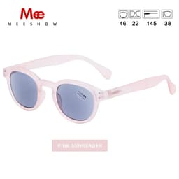 image-Meeshow NEW Sunglasses Reading Glasses Transparent Men Women Round Glass With Diopter UV400 Sun Reader French Presbyopia 1513
