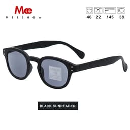 image-Meeshow NEW Sunglasses Reading Glasses Transparent Men Women Round Glass With Diopter UV400 Sun Reader French Presbyopia 1513