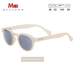 image-Meeshow NEW Sunglasses Reading Glasses Transparent Men Women Round Glass With Diopter UV400 Sun Reader French Presbyopia 1513