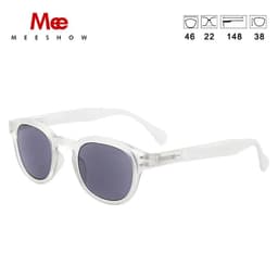 image-Meeshow NEW Sunglasses Reading Glasses Transparent Men Women Round Glass With Diopter UV400 Sun Reader French Presbyopia 1513