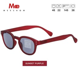 image-Meeshow NEW Sunglasses Reading Glasses Transparent Men Women Round Glass With Diopter UV400 Sun Reader French Presbyopia 1513