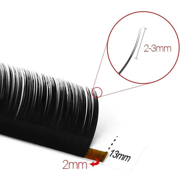 image-H&L SINCE 1990 Flat Ellipse Eyelashes Maquiagem Split Tips Ellipse Shaped Natural Light Magnetic Eyelash Extension