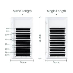 image-H&L SINCE 1990 Flat Ellipse Eyelashes Maquiagem Split Tips Ellipse Shaped Natural Light Magnetic Eyelash Extension