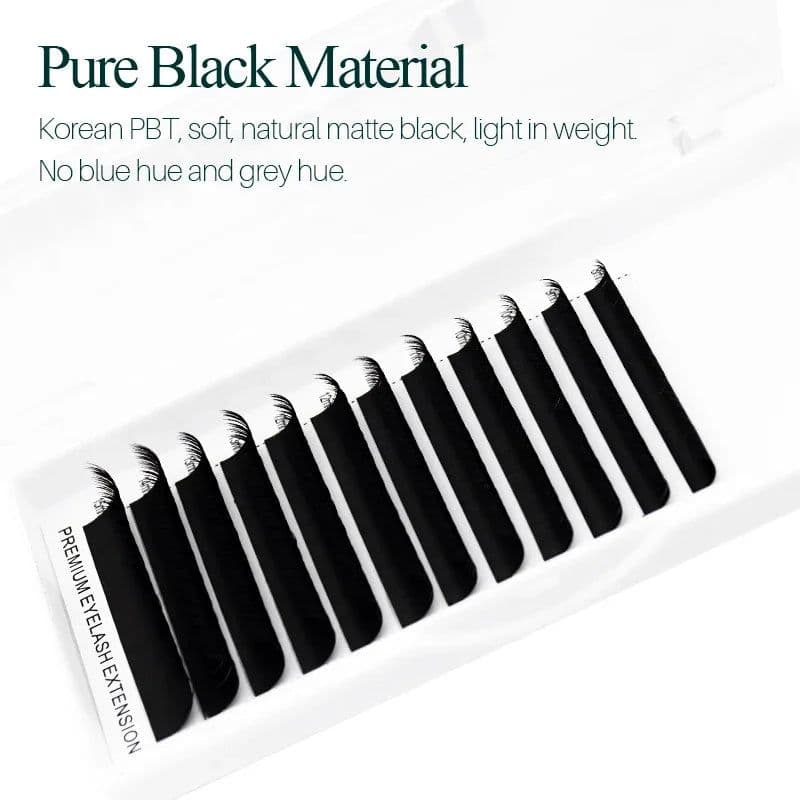 image-H&L SINCE 1990 Flat Ellipse Eyelashes Maquiagem Split Tips Ellipse Shaped Natural Light Magnetic Eyelash Extension